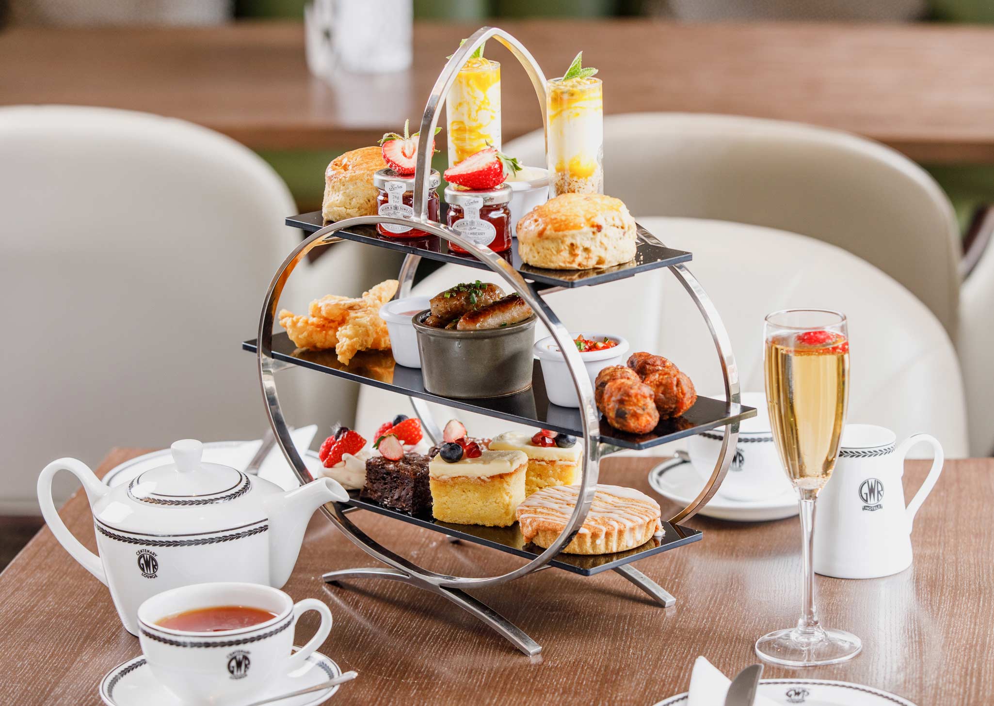 Afternoon tea and fizz at Centenary Lounge Worcester