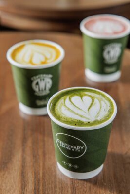 The Matcha Latte at Centenary Lounge
