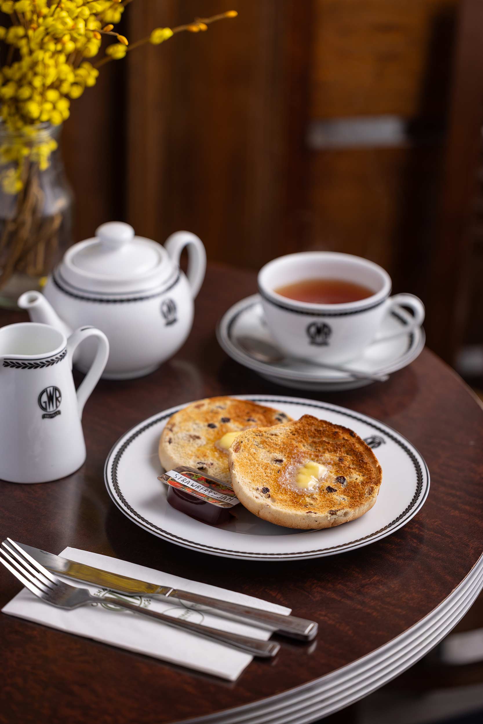 Extensive coffee and tea options at Centenary Lounge