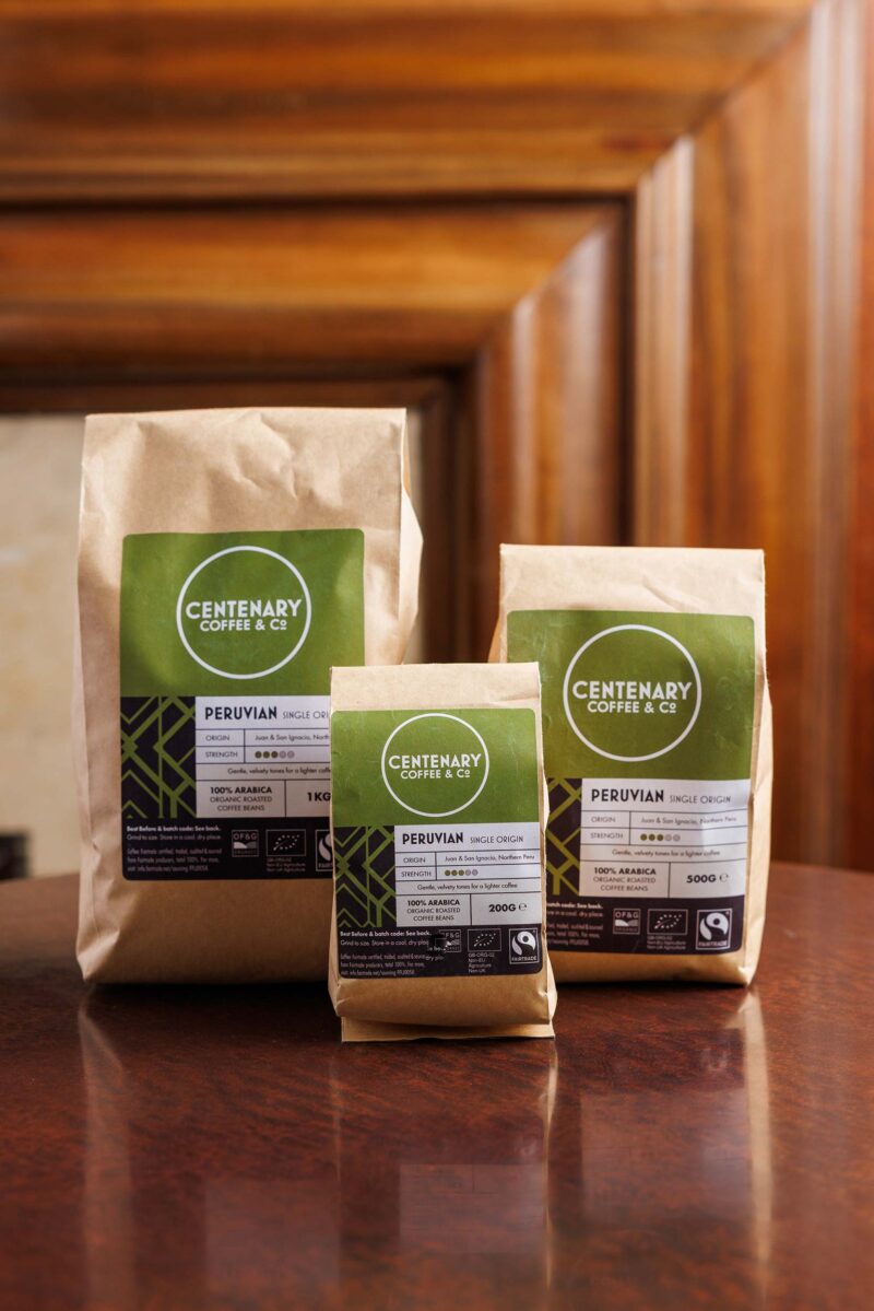 Centenary Lounge, coffee bags