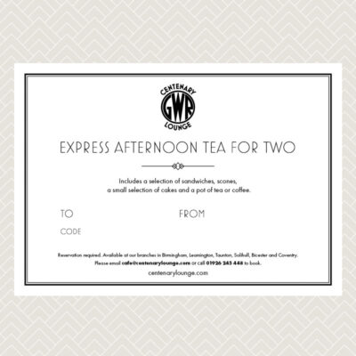 Express Afternoon Tea for two