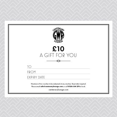 Celebrate and send a Voucher for Centenary Lounge Cafe. Birthday, Christmas and Anniversary ideal gifts.