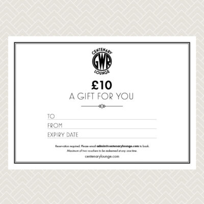 Centenary Lounge £10 voucher