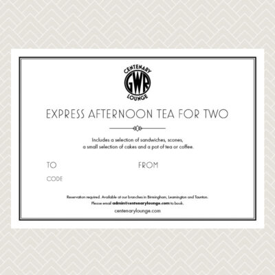 Centenary Lounge Express Afternoon Tea