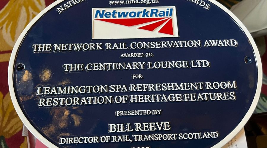 Network Rail Award Plague