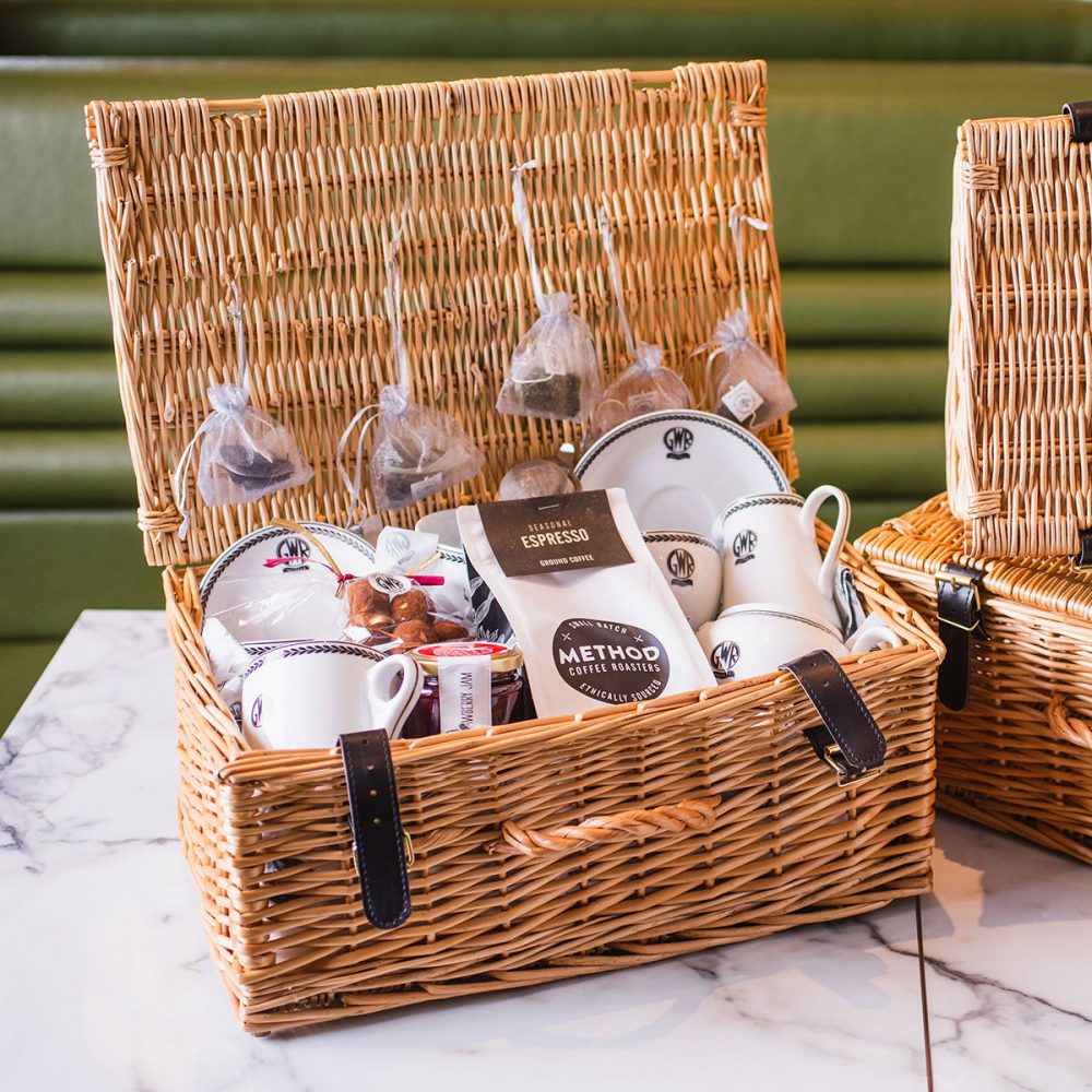 Buy one of our Special Centenary Lounge Luxury Coffee & Tea Hamper Set